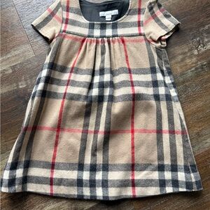Burberry Kids wool  Dress - Beige, Black, Red